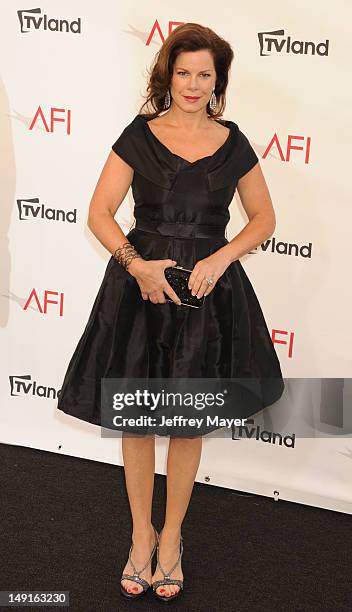 Marcia Gay Harden arrives at the 40th AFI Life Achievement Award honoring Shirley MacLaine at Sony Pictures Studios on June 7, 2012 in Los Angeles,...