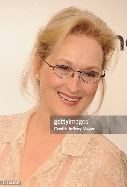 Meryl Streep arrives at the 40th AFI Life Achievement Award honoring Shirley MacLaine at Sony Pictures Studios on June 7, 2012 in Los Angeles,...