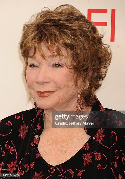 Shirley MacLaine arrives at the 40th AFI Life Achievement Award honoring Shirley MacLaine at Sony Pictures Studios on June 7, 2012 in Los Angeles,...