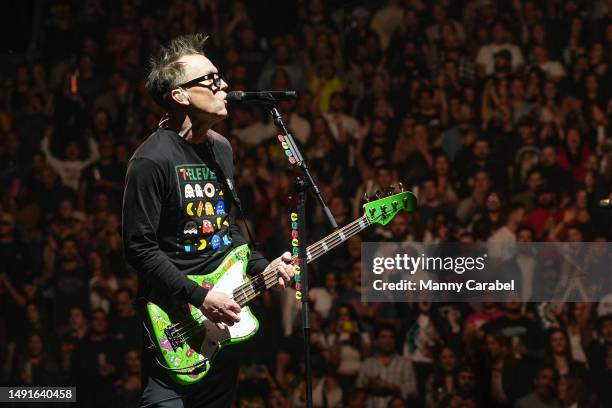 Mark Hoppus of Blink-182 performs onstage at Madison Square Garden on May 19, 2023 in New York City.
