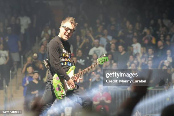 Mark Hoppus of Blink-182 performs onstage at Madison Square Garden on May 19, 2023 in New York City.