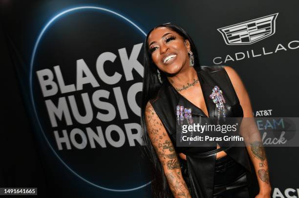 Singer Lil' Mo attends 8th Annual Black Music Honors at Cobb Energy Performing Arts Centre on May 19, 2023 in Atlanta, Georgia.