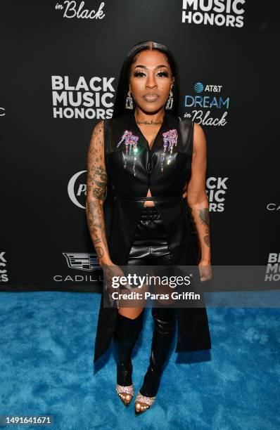 Singer Lil' Mo attends 8th Annual Black Music Honors at Cobb Energy Performing Arts Centre on May 19, 2023 in Atlanta, Georgia.