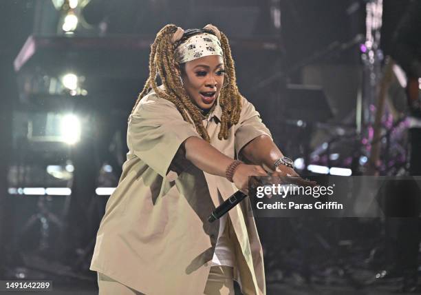 Rapper DaBrat performs onstage during the 8th Annual Black Music Honors at Cobb Energy Performing Arts Centre on May 19, 2023 in Atlanta, Georgia.