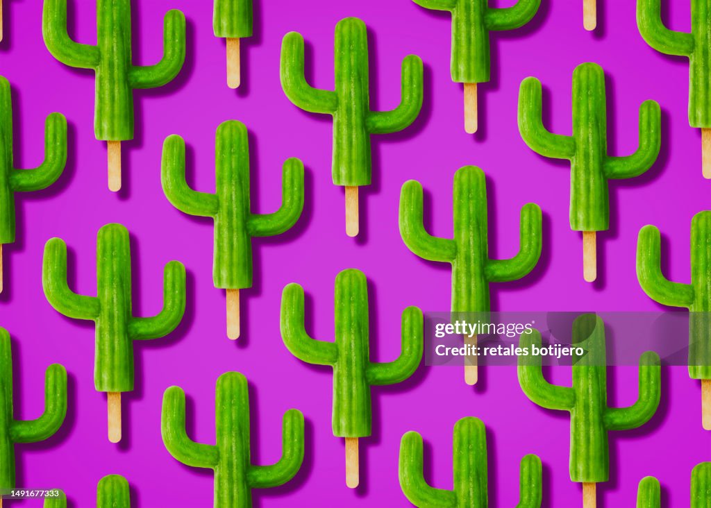 Cactus popsicle