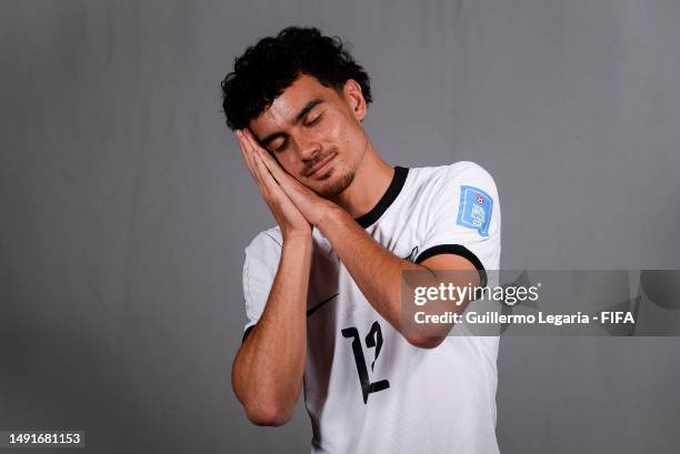 Everton Oleary of New Zealand poses for a photograph during the official FIFA U-20 World Cup Argentina 2023 portrait session on May 18, 2023 in...