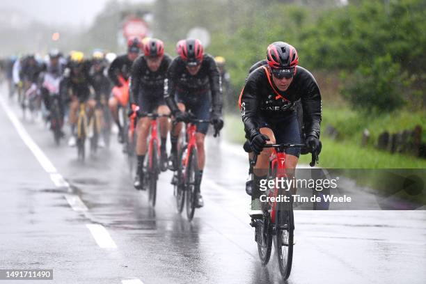 Ben Swift of The United Kingdom and Team INEOS Grenadiers carrying the feed for his teammates during the 106th Giro d'Italia 2023, Stage 14 a 194km...