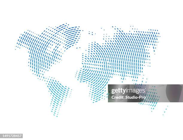 Circular Graphics. Map World Map Circle Mockup High-Res Vector Graphic - Getty Images