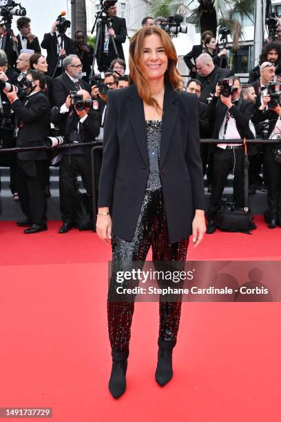 Roberta Armani attends the "Killers Of The Flower Moon" red carpet during the 76th annual Cannes film festival at Palais des Festivals on May 20,...