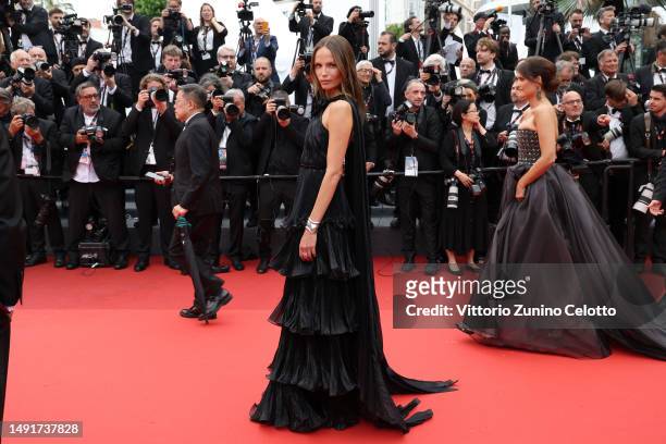 Natasha Poly attends the "Killers Of The Flower Moon" red carpet during the 76th annual Cannes film festival at Palais des Festivals on May 20, 2023...
