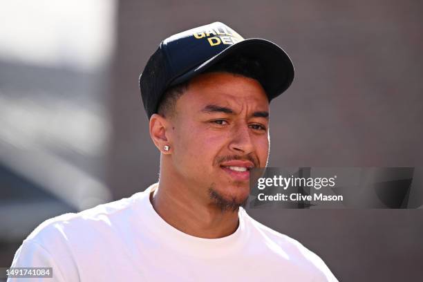 Jesse Lingard of Nottingham Forest arrives at the stadium prior to the Premier League match between Nottingham Forest and Arsenal FC at City Ground...