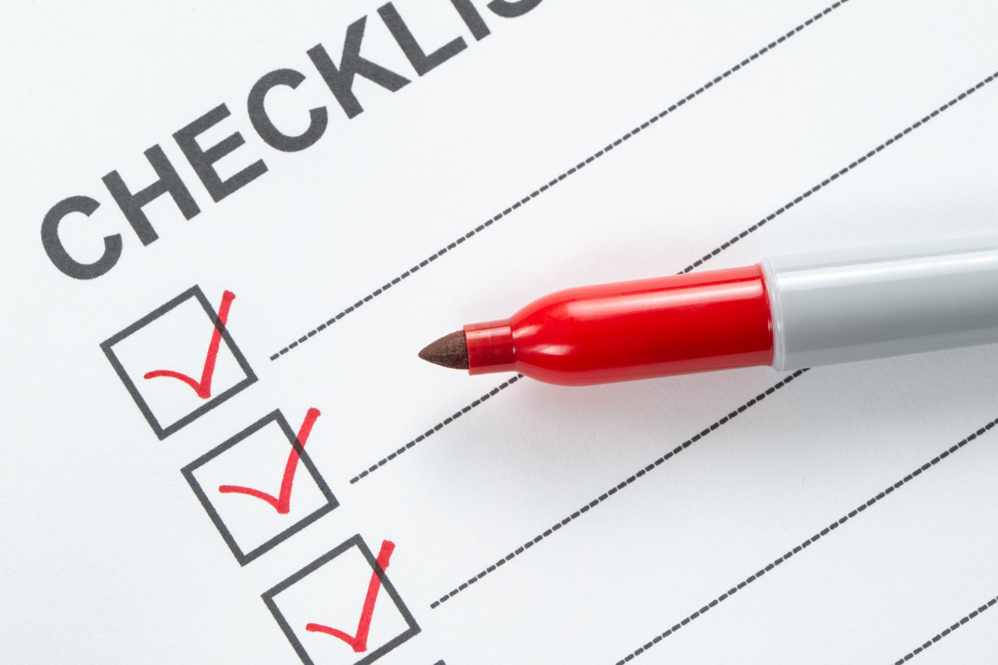 pre flight checklist