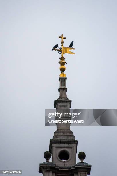 st stephen walbrook church weathervane - weather vane stock pictures, royalty-free photos & images