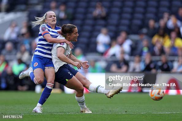 Kit Graham Kit Graham of Tottenham Hotspur scores the team's fourth goal during ...