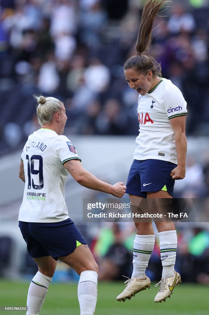 Kit Graham Kit Graham of Tottenham Hotspur celebrates with teammate Bethany ...