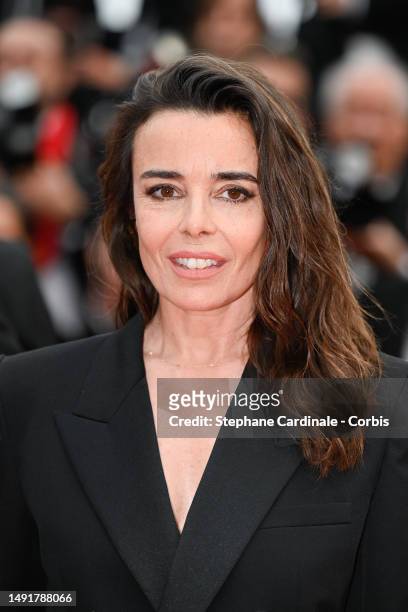 Elodie Bouchez attends the "Killers Of The Flower Moon" red carpet during the 76th annual Cannes film festival at Palais des Festivals on May 20,...