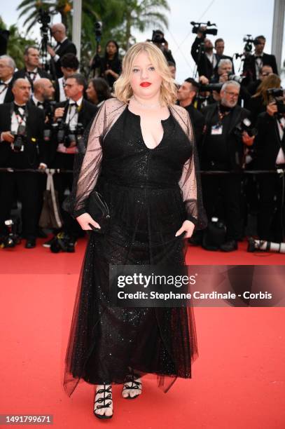 Francesca Scorsese attends the "Killers Of The Flower Moon" red carpet during the 76th annual Cannes film festival at Palais des Festivals on May 20,...