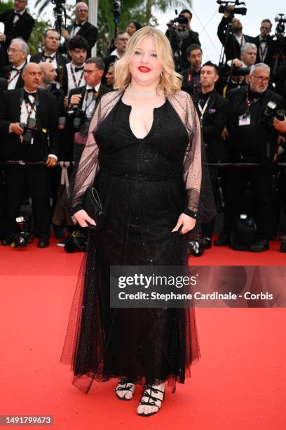 Francesca Scorsese attends the "Killers Of The Flower Moon" red carpet during the 76th annual Cannes film festival at Palais des Festivals on May 20,...