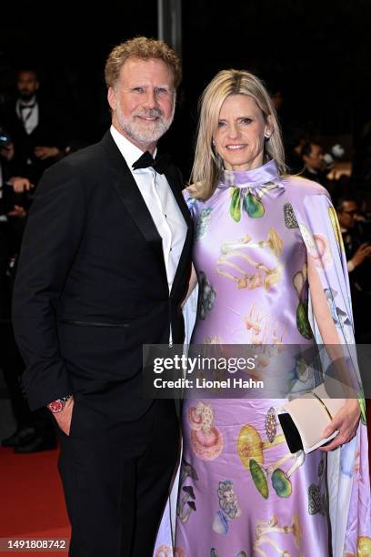 Will Ferrell and Viveca Paulin attend the "May December" red carpet during the 76th annual Cannes film festival at Palais des Festivals on May 20,...