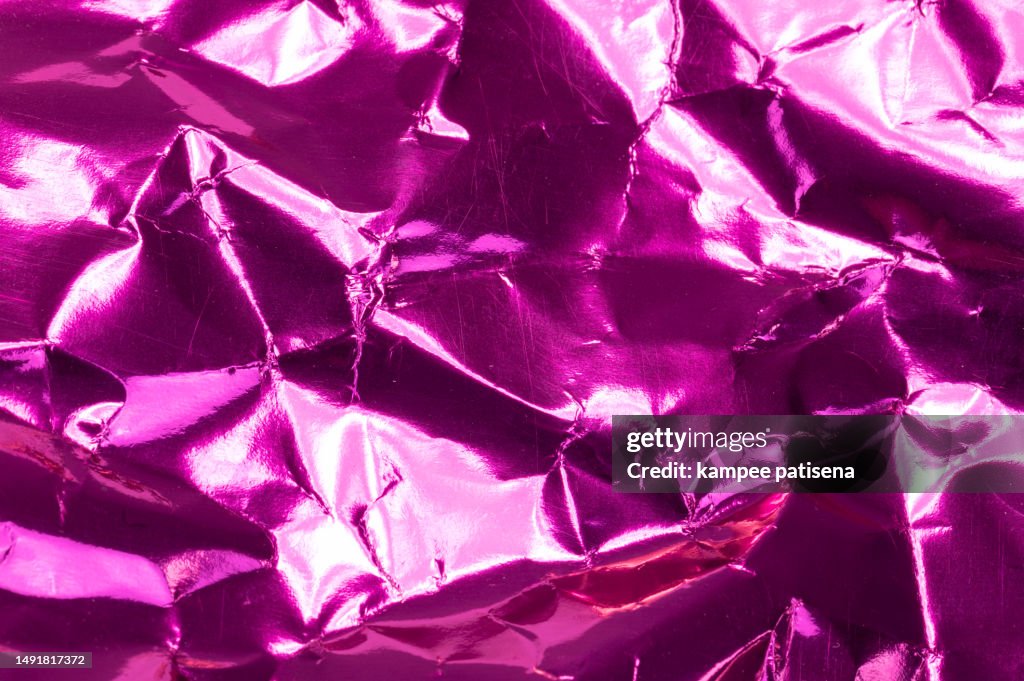 Abstract Shiny Paper Close Up Shiny Crumpled Paper Texture Background High-Res Stock Photo ...