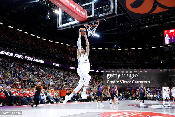 Rudy Fernandez player of Real Madrid in action during Turkish Airlines EuroLeague Final Four Kaunas 2023 Semi Final B match between FC Barcelona and...