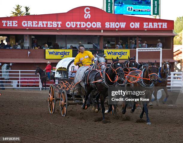 Chuck Ward Racing Chuckwagon Race Photos and Premium High Res Pictures - Getty Images