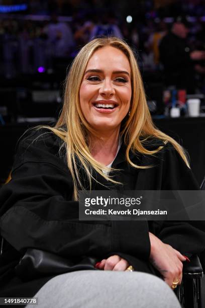 Adele attends game three of the Western Conference Finals between the Los Angeles Lakers and the Denver Nuggets at Crypto.com Arena on May 20, 2023...