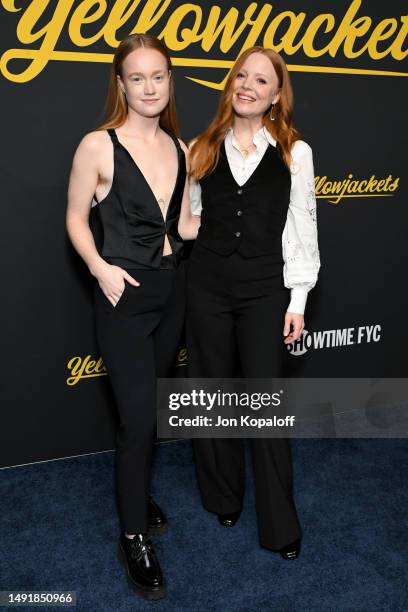 Liv Hewson and Lauren Ambrose attend Showtime's "Yellowjackets" Season 2 Emmy FYC Event at Hollywood Athletic Club on May 20, 2023 in Hollywood,...