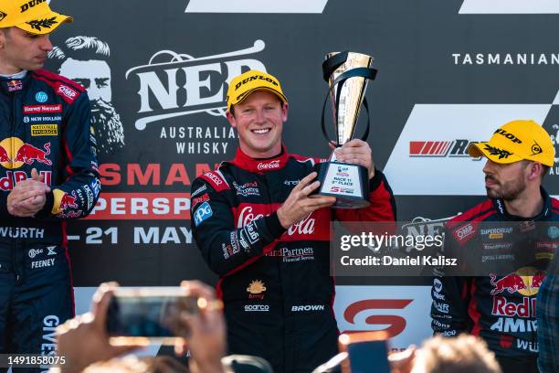 Will Brown driver of the Coca-Cola Racing Chevrolet Camaro ZL1 during race 2 of the Tasmania Supersprint, part of the 2023 Supercars Championship...