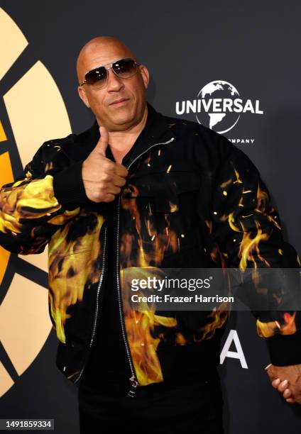 Vin Diesel, attends the Charlize Theron Africa Outreach Project 2023 Block Party at Universal Studios Backlot on May 20, 2023 in Universal City,...