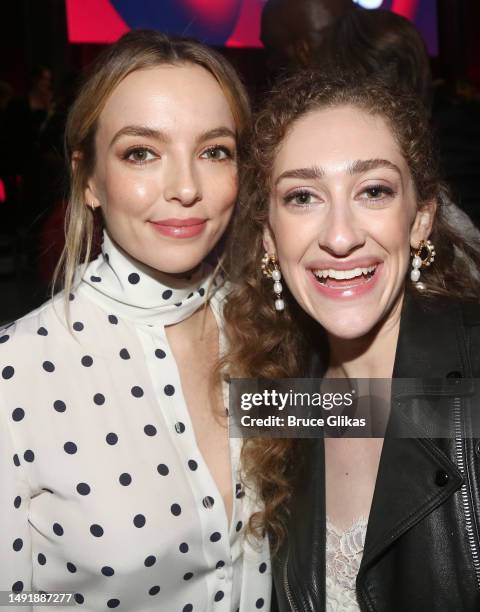 Jodie Comer and Micaela Diamond pose at the 89th Annual Drama League Awards at The Ziegfeld Ballroom on May 19, 2023 in New York City.