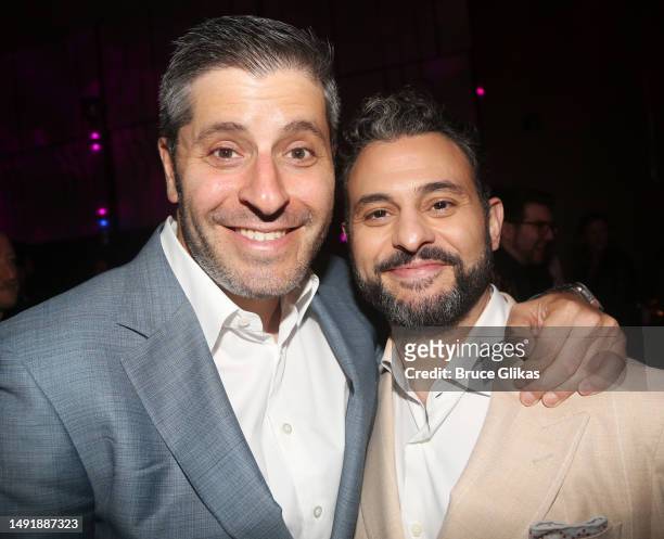 Bill Sherman and Arian Moayed pose at the 89th Annual Drama League Awards at The Ziegfeld Ballroom on May 19, 2023 in New York City.