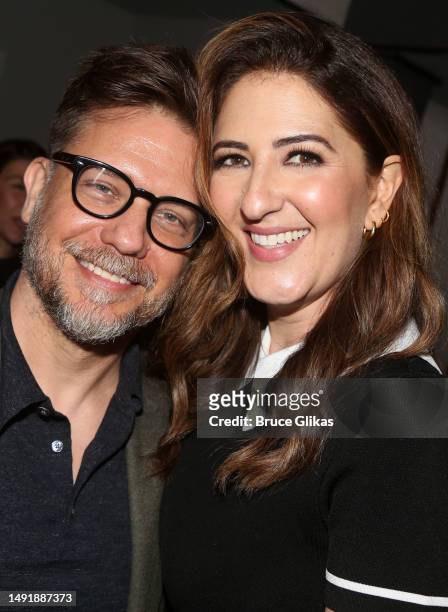 Jason Carden and D'Arcy Carden pose at the 89th Annual Drama League Awards at The Ziegfeld Ballroom on May 19, 2023 in New York City.