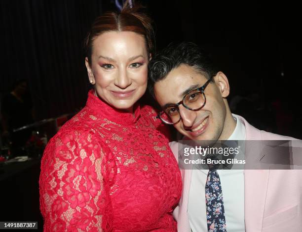Katy Sullivan and Ryan J. Haddad pose at the 89th Annual Drama League Awards at The Ziegfeld Ballroom on May 19, 2023 in New York City.