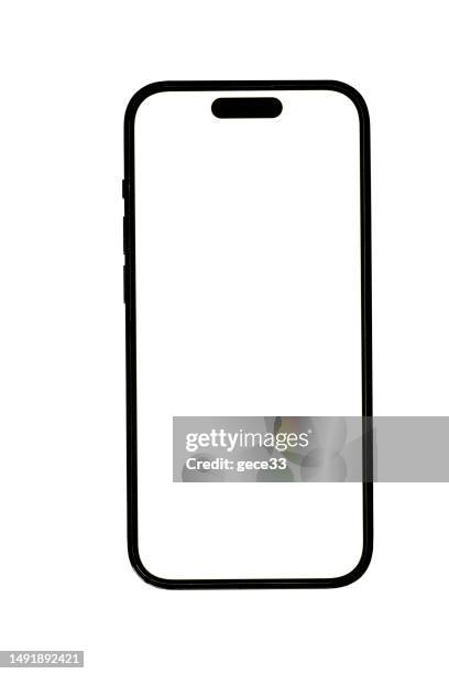 iphone 14 pro - iphone mockup photos et images de collection