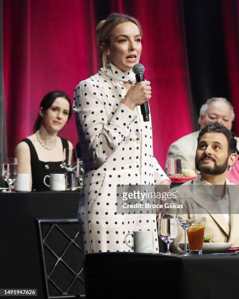 Jodie Comer speaks during the 89th Annual Drama League Awards at The Ziegfeld Ballroom on May 19, 2023 in New York City.