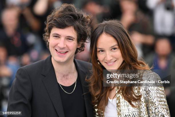Vincent Lacoste and Anaïs Demoustier attend the "Le Temps D'Aimer " photocall at the 76th annual Cannes film festival at Palais des Festivals on May...