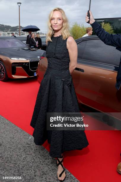 Uma Thurman attends "The Calm" World Premiere on May 17, 2023 in Cannes, France.