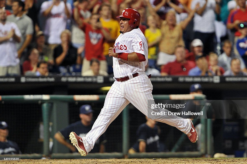 Milwaukee Brewers v Philadelphia Phillies