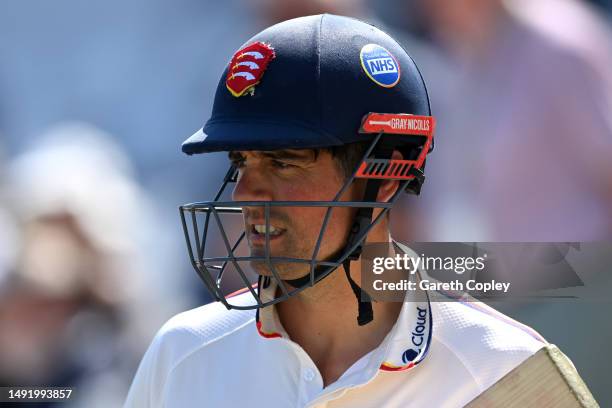 Sir Alastair Cook of Essex during the LV= Insurance County Championship Division 1 match between Nottinghamshire and Essex at Trent Bridge on May 21,...