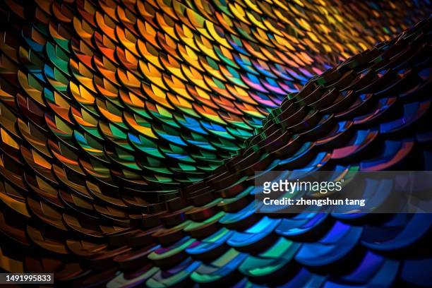 colorful checked  curve pattern - animal colour stock pictures, royalty-free photos & images