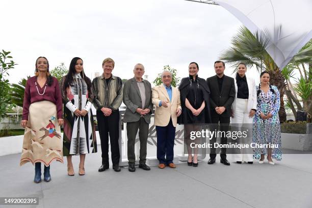 Tantoo Cardinal, Janae Collins, Jesse Plemons, Robert De Niro, Director Martin Scorsese, Lily Gladstone, Leonardo DiCaprio, Cara Jade Myers and...