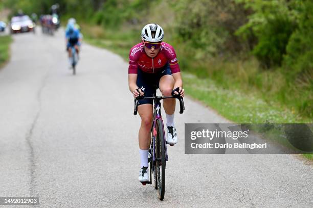 Demi Vollering of The Netherlands and Team SD Worx competes in the breakaway during the 8th Vuelta a Burgos Feminas 2023, Stage 4 a 121.5km stage...