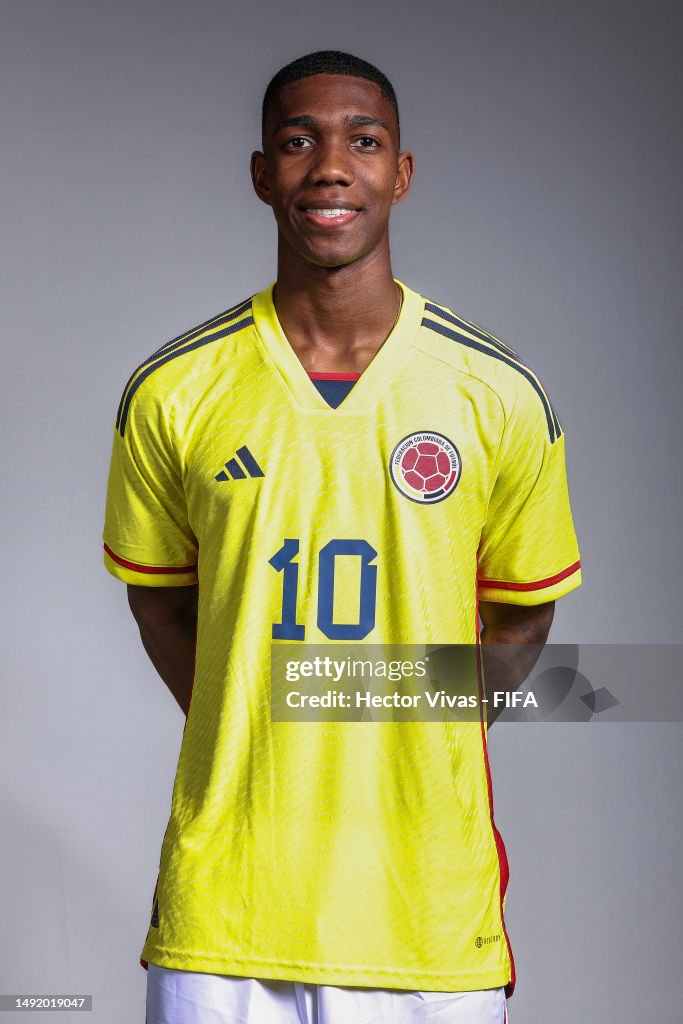 Yaser Asprilla Yaser of Colombia poses for a photograph during the official ...