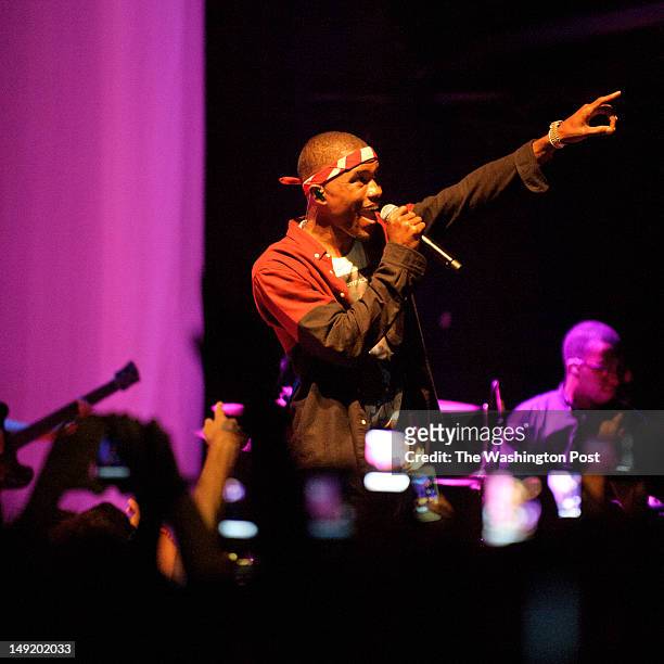 July 23rd, 2012 - R&amp;B sensation Frank Ocean performs during a sold-out show at the 9:30 Club in Washington, D.C. Ocean, who recently declared...