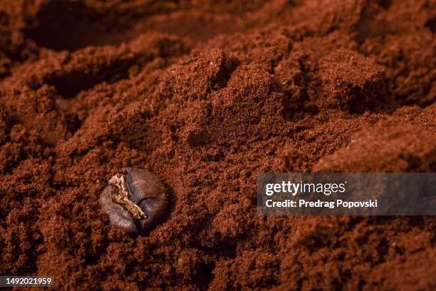 freshly roasted ground coffee - coffee with chocolate stock pictures, royalty-free photos & images
