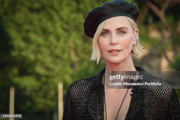 South African-American actress, film producer and model Charlize Theron on the red carpet at the world premiere of the film Fast X at the Colosseum....