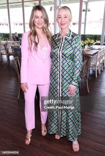 Nicole Walker, Vice President, The Stronach Group, and Belinda Stronach, Chairwoman, CEO and President, The Stronach Group and 1/ST attend Black-Eyed...