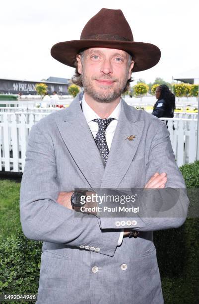 Aidan Butler attends Black-Eyed Susan Day hosted by 1/ST at Pimlico Race Course on May 19, 2023 in Baltimore, Maryland.