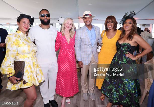 Lisa Ellis, Odell Beckham Jr., Belinda Stronach, Chairwoman, CEO and President, The Stronach Group and 1/ST, Wes Moore, Governor of Maryland and Dawn...